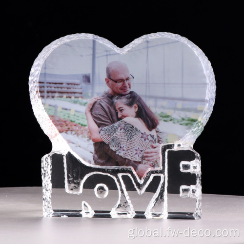 Digital Frame Love Heart Crystal Photo Frame Personalized Picture Frame Manufactory